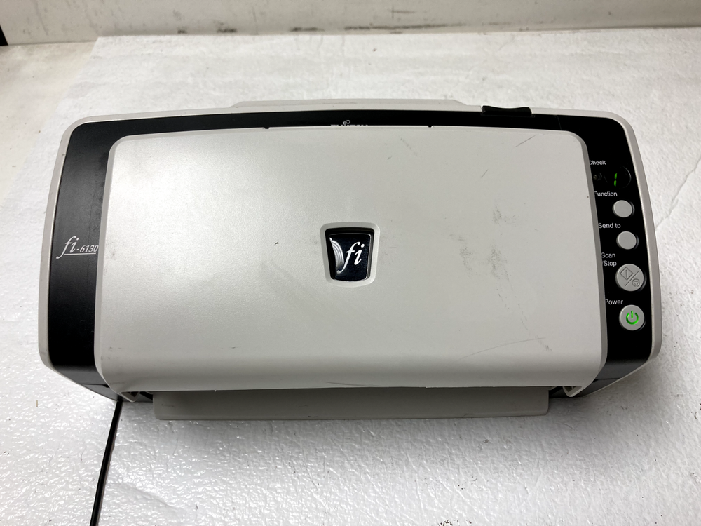 Fujitsu fi-6130 Full Color Document Duplex Scanner Feeder *No Adapter*