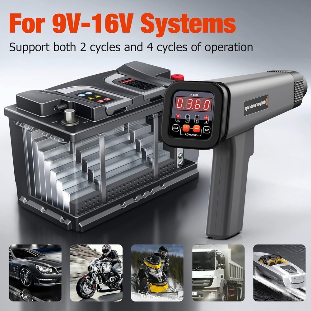 Car Petrol Engine Ignition Timing Inductive strobe lamp/Light Tester Tool 12V