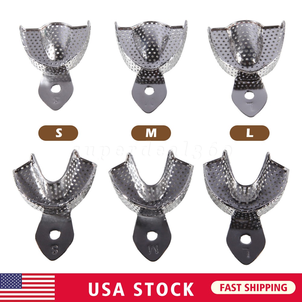 Dental Impression Tray 6 pcs sa