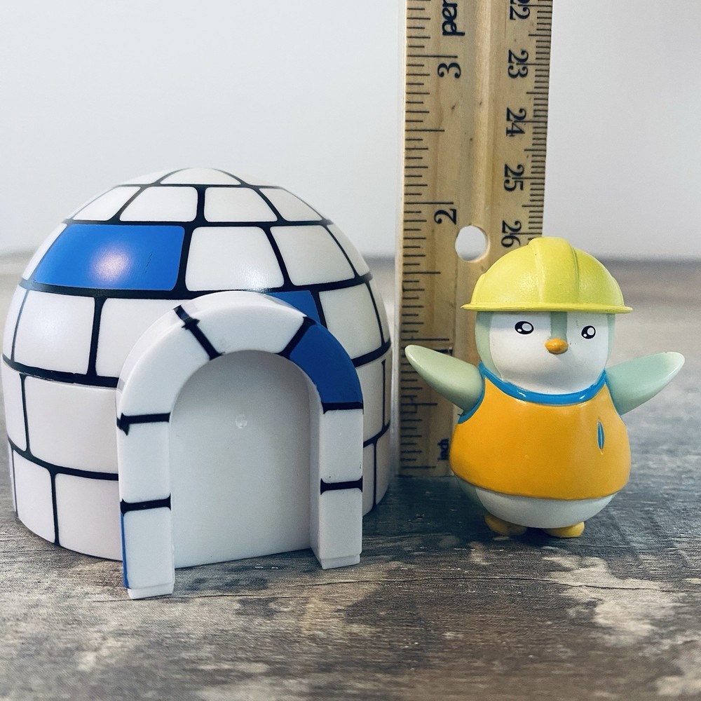 Construction Worker Pudgy Penguin Figure With Igloo No Code