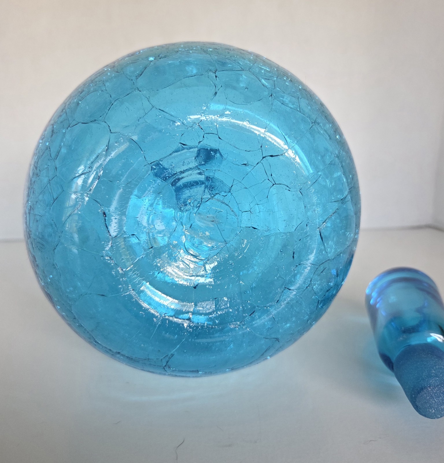 Blenko #657M Turquoise Crackle