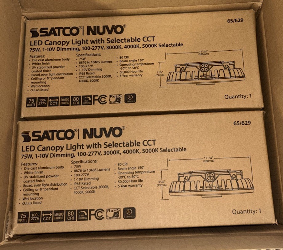 Nuvo Lighting 65/629 Canopy With Selectable 77W