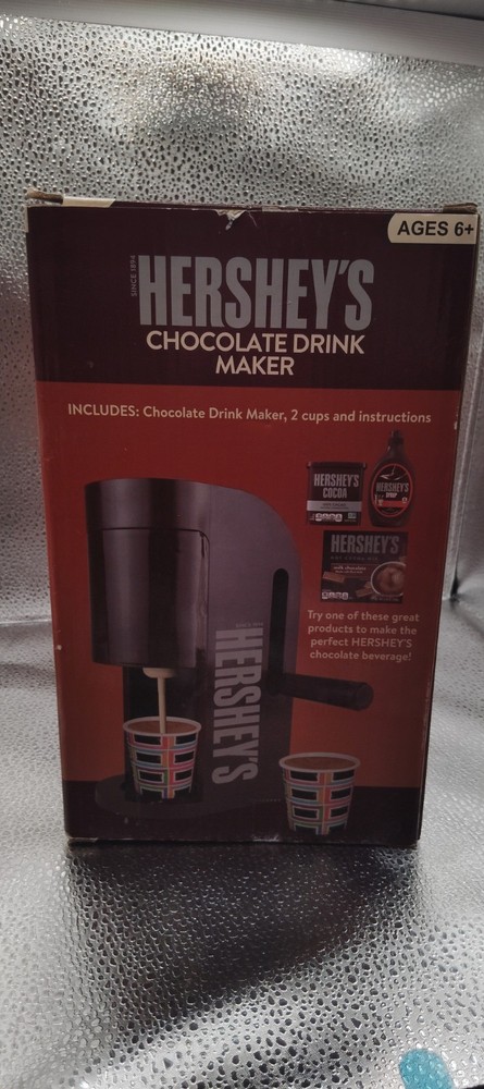 Hershey's Chocolate Drink Maker Hot/Cold Drinks Includes Cups FB39508 NEW