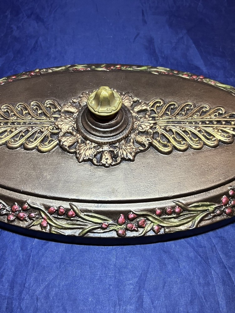 Single Antique Rare Flush Mount Two Socket Fixture Wired Beautiful 3H
