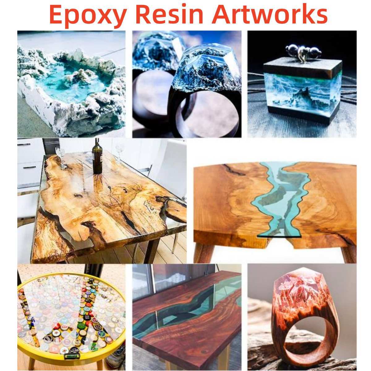 Deep Pour 2:1 Epoxy Resin Supplier - 12kg/ 3 Gallons Kit - DIY Art Castings