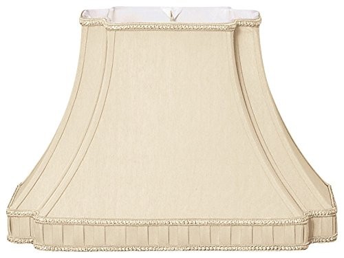 Royal Designs Rectangle Bell with Bottom Gallery Inverted Corner Designer Lamp