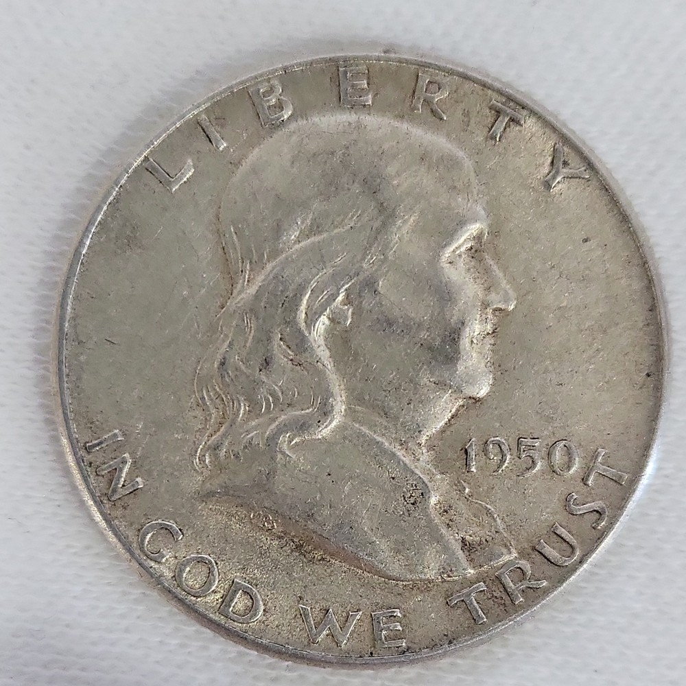 1950 Franklin Half Dollar in AU Condition