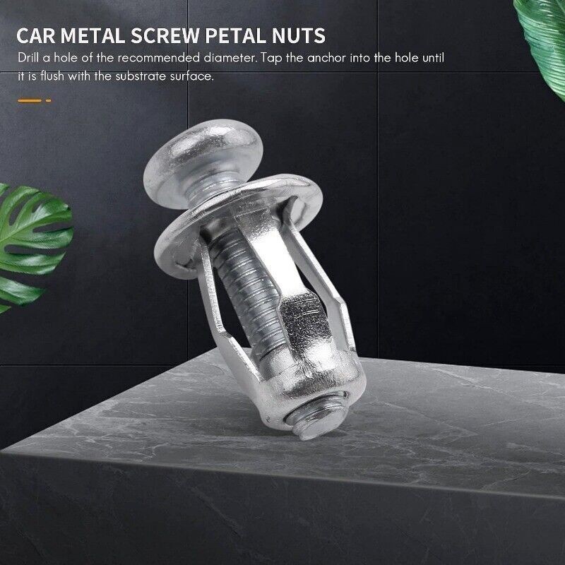 20-100PCS Jack Nuts For Metal M6 Car Rivet Nut Tool Screw Petal Nut Expansion