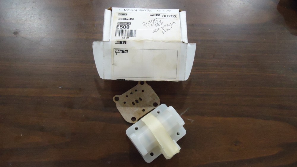 Versamatic E500/ TE500 Diaphragm Pump slide valve assembly