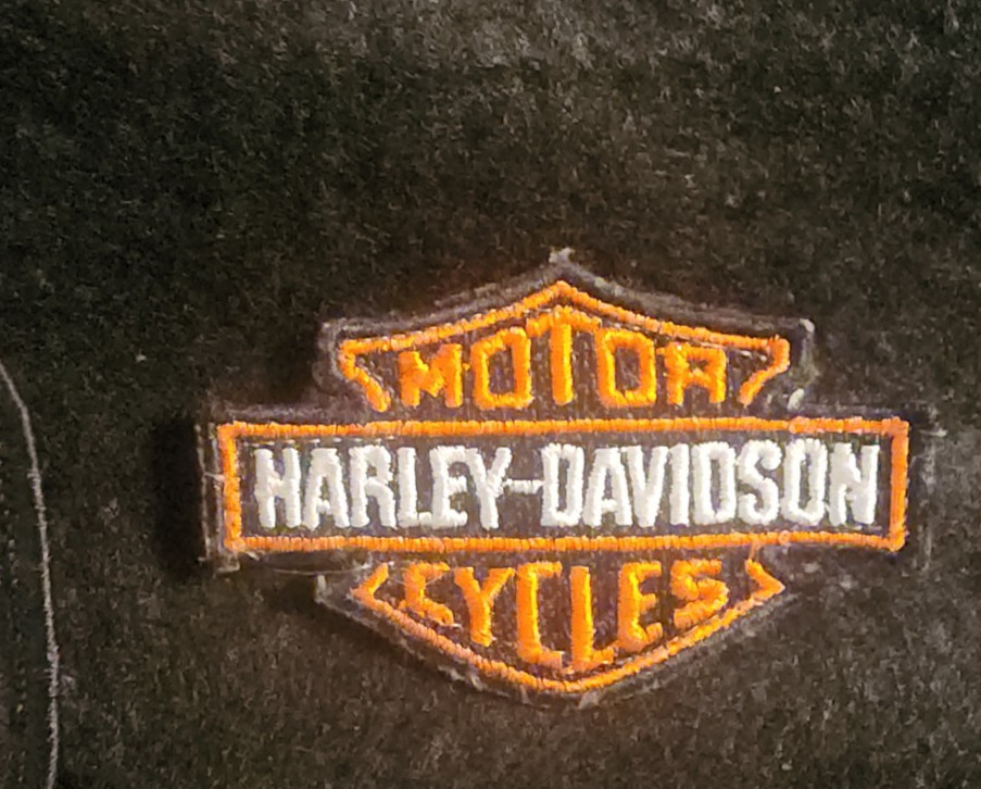 Vintage Blackjack Harley Davidson Patch & Logo Patch Plus Enough Friends Patch