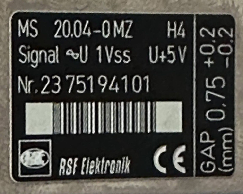 RSF Elektronik MS 20.04-0MZ H4 Electronic Linear Encoder With Read Head Cable
