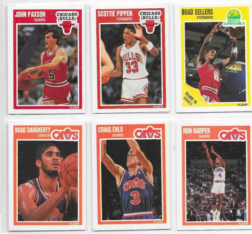 only .99 ea!!! - 1989 fleer basketball set lot cards!- you pick from dropdown