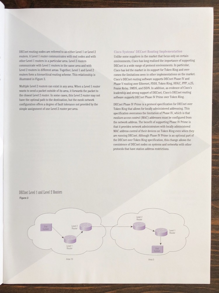 Cisco Systems - Protocol Brief Routing DECnet Sales Brochure (1994)