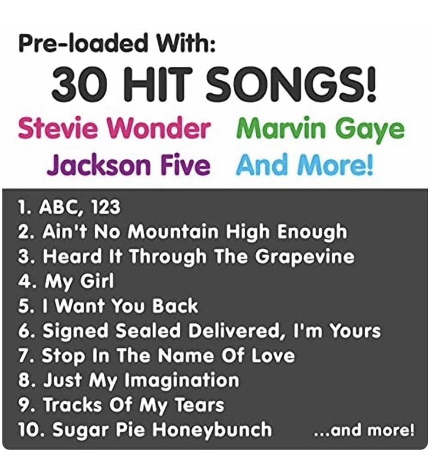 Motown Magic Mic Bluetooth Karaoke Microphone Includes 30 Famous Songs