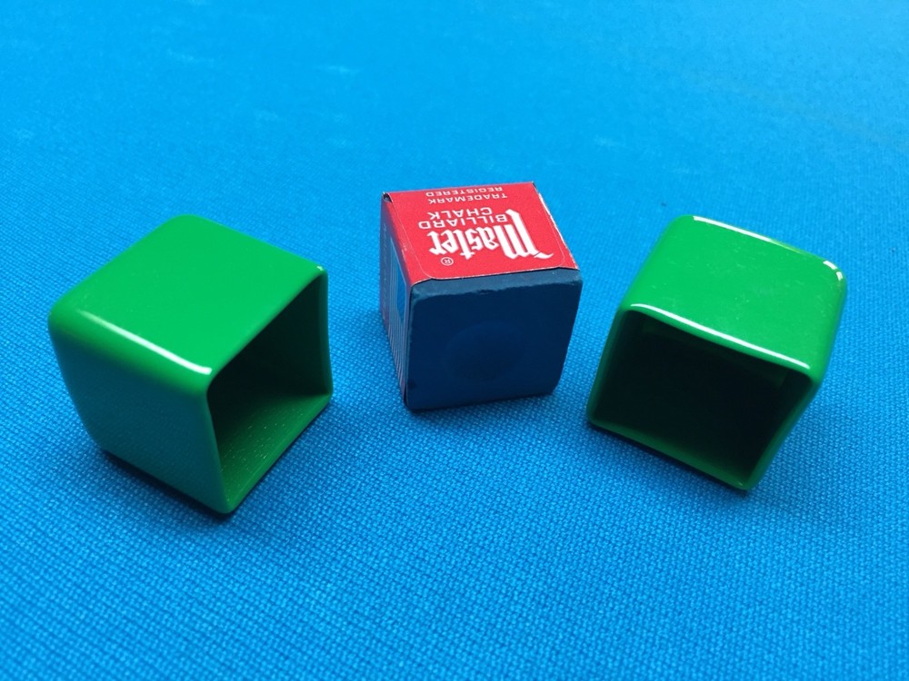 10 Green Billiard Pool Chalk Cup Holders