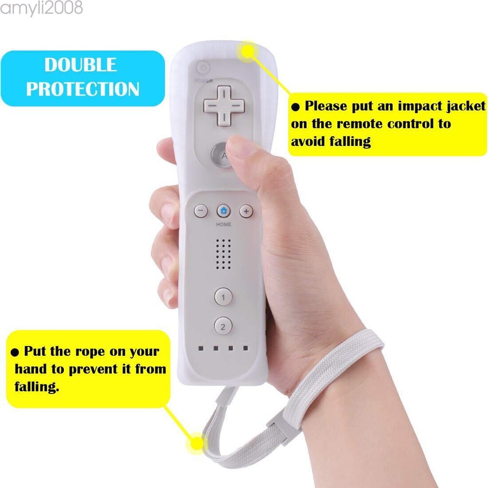 2Set Wii Remote Controller Motion Plus&Nunchuck for Wii/Wii U Console Video Game