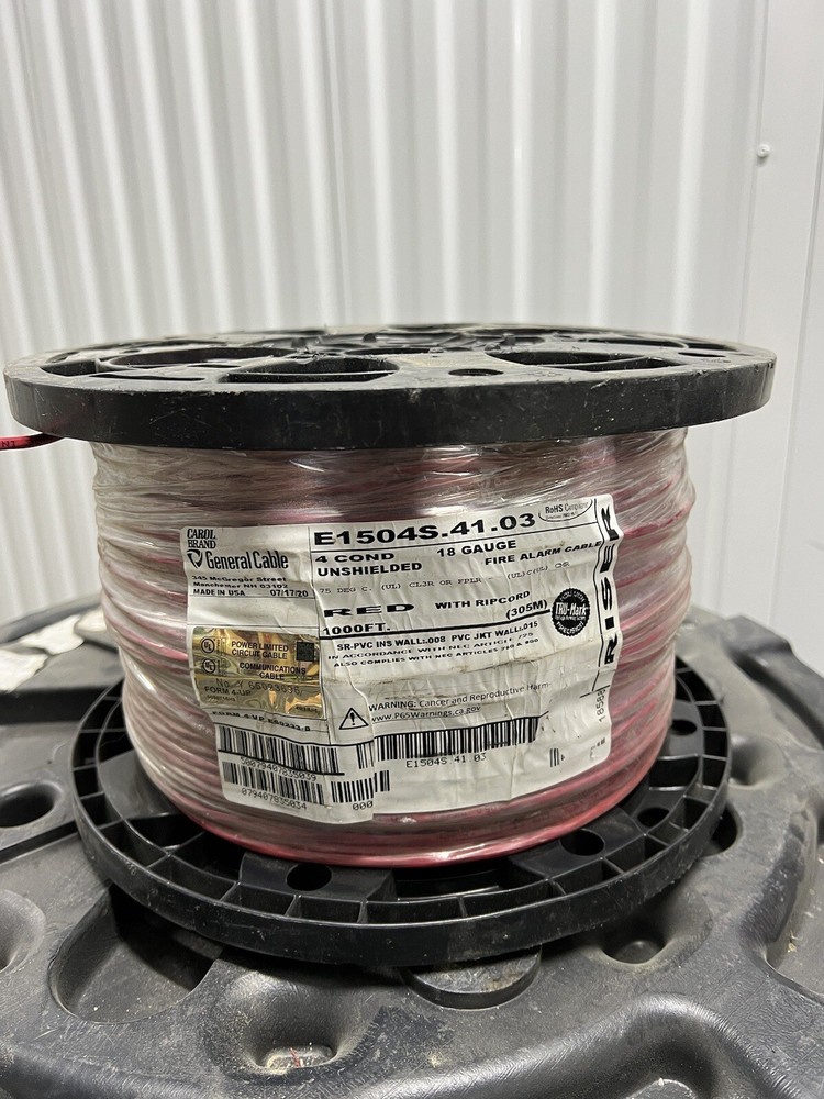 E1504S.41.03 Carol® Brand Riser Unshielded Electronic Cable, Fire Alarm