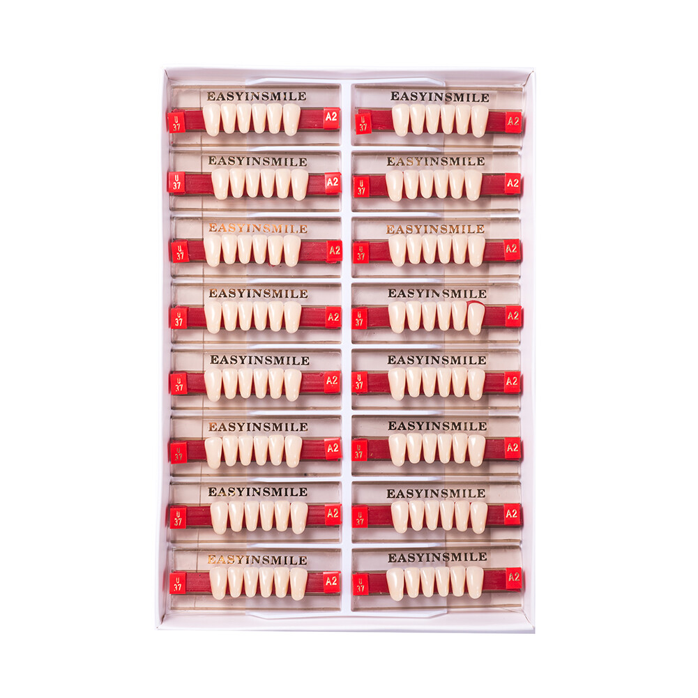 84/96pc Acrylic Resin Teeth Denture Dental Teeth Anterior Posterior A1/A2/A3 U/L