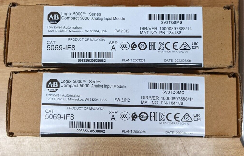 Allen Bradley 5069-IF8 Compact 5000 Analog Input Module 5069IF8 In Box