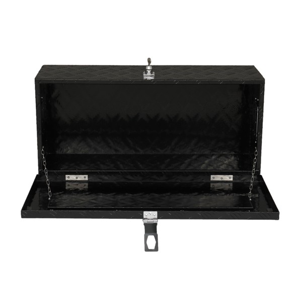 30 "Aluminum 5 Pattern Toolbox Single Lock Black