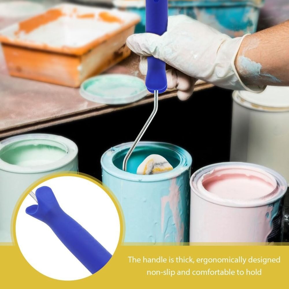 Corner Paint Roller, 5pcs Drywall Edger Painting Rollers Kit, Blue
