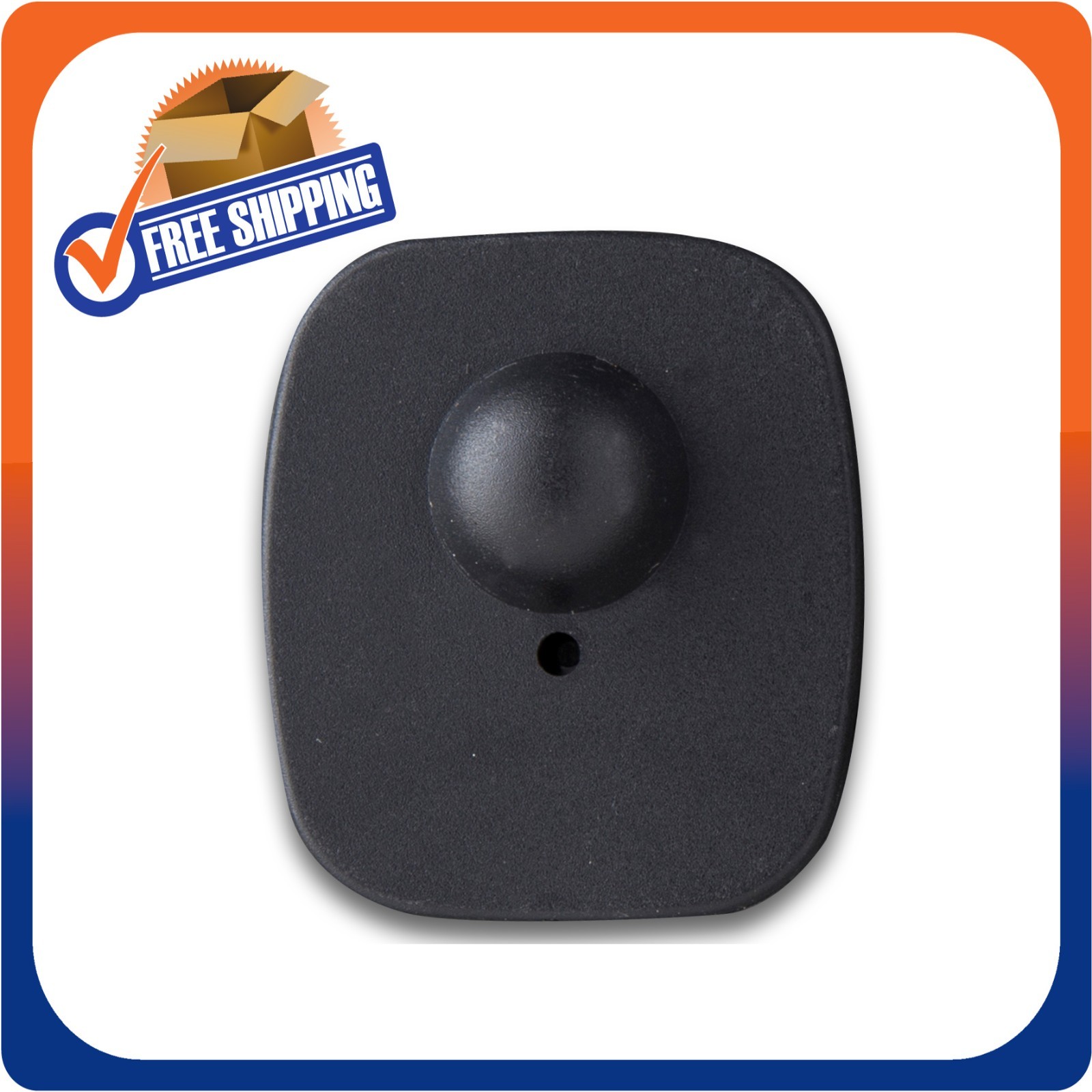 1000 CLOTHING SECURITY TAGS RF 8.2MHZ CHECKPOINT COMPATIBLE MINI TAG BLACK W/PIN