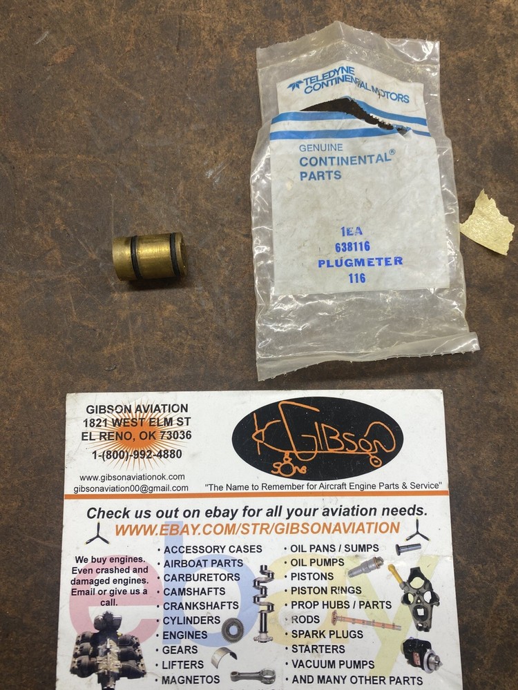 CONTINENTAL 638116, 633574  PLUG PLUGMETER