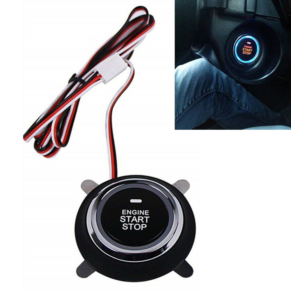 Car Engine Ignition Start Push Button Switch Keyless Entry Remote Starter Kit