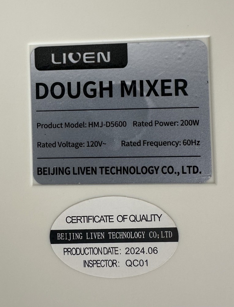 Liven Dough Mixer HMJ-D5600 5L