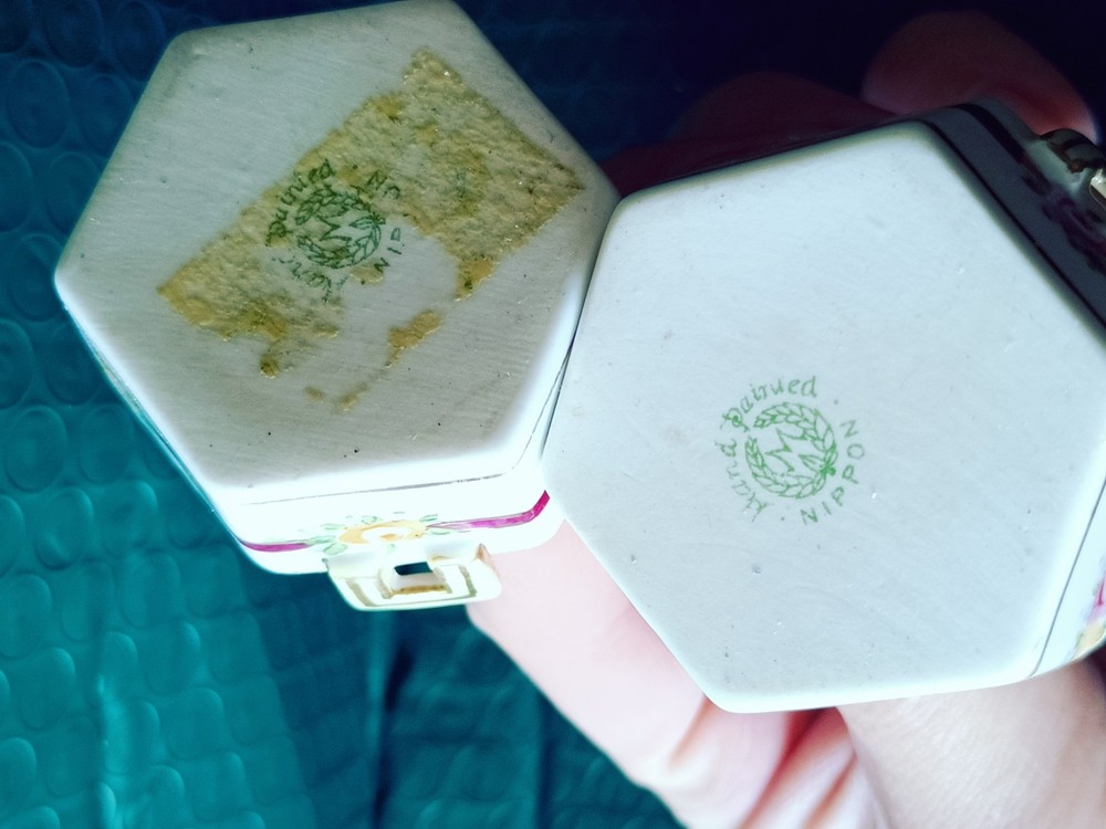 Two Nippon Salt Cellars