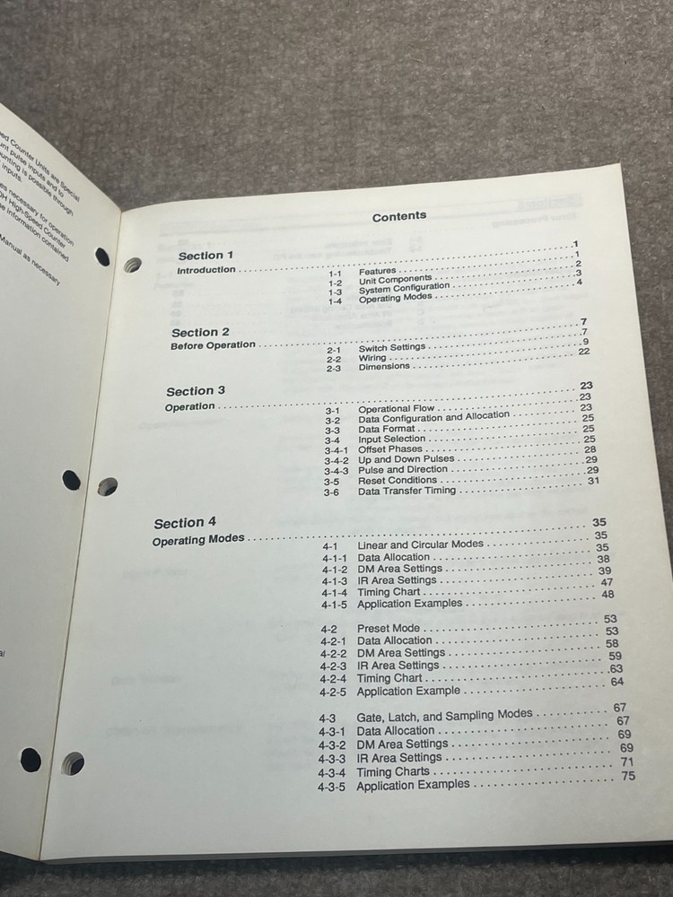OMRON Sysmac Programmable Controller CQM1 Operation Manual
