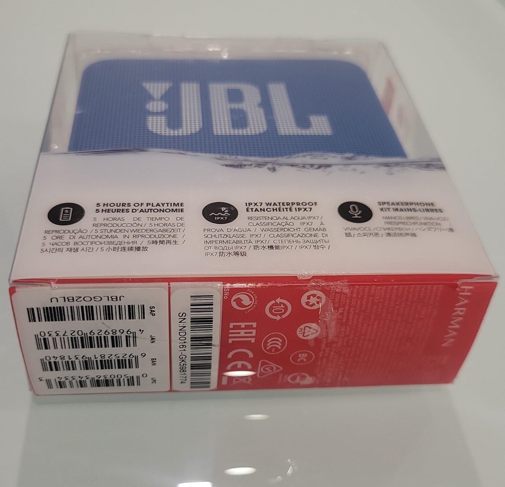 JBL GO2 - Waterproof Bluetooth Portable Speaker - Blue