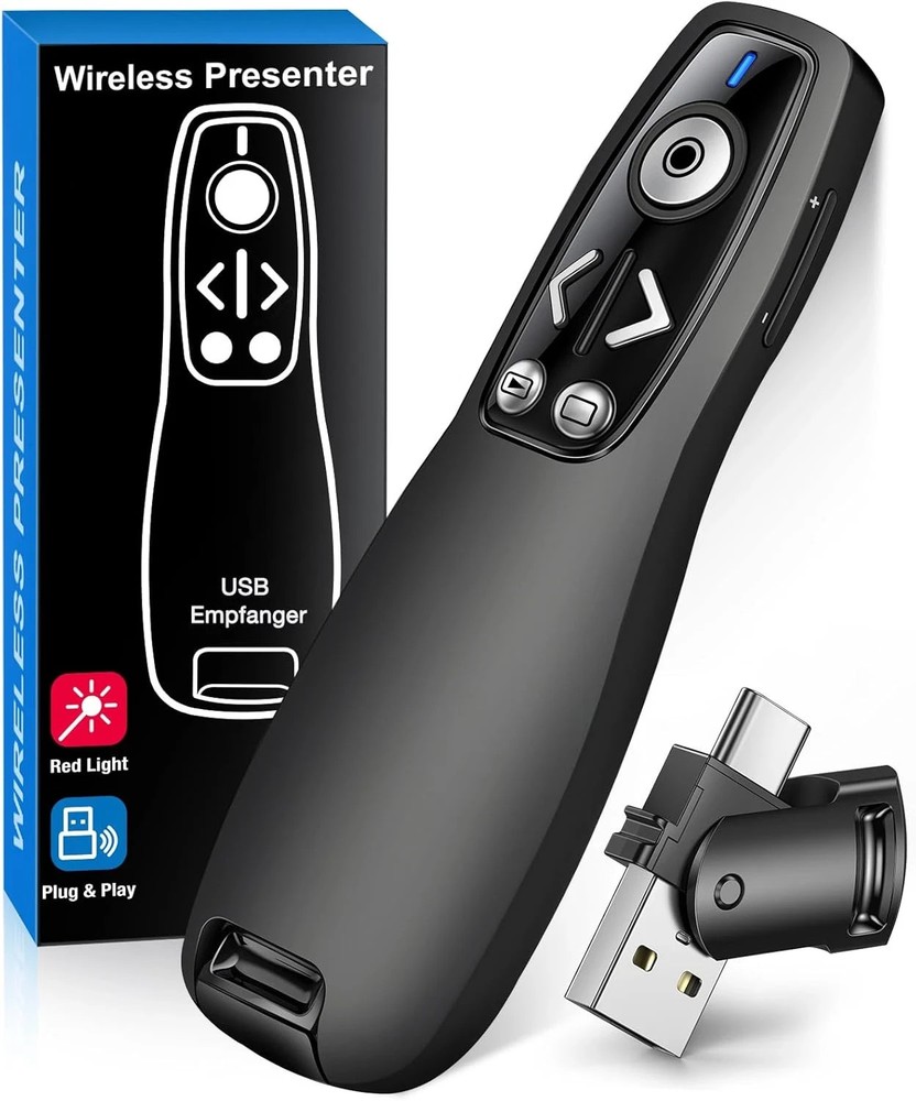 Presentation Clicker Wireless Presenter Remote for PowerPoint, Powerpoint