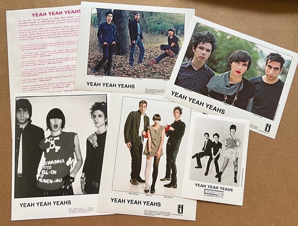 Yeah Yeah Yeah’s – RARE promo press kits