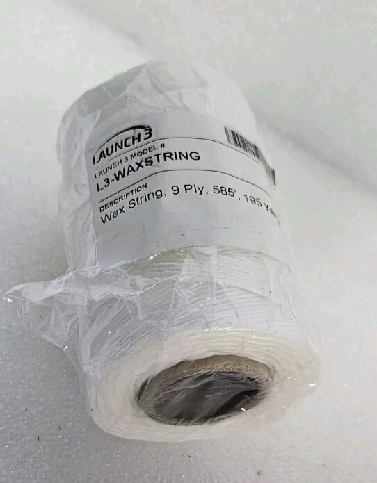 LAUNCH 3- Wax Lacing Cord Nylon String 195 Yards NEW
