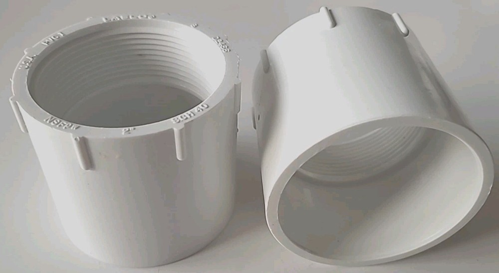 2X Lasco  2" Socket x Fnpt Female Adapter Sch 40 fitting  #435020