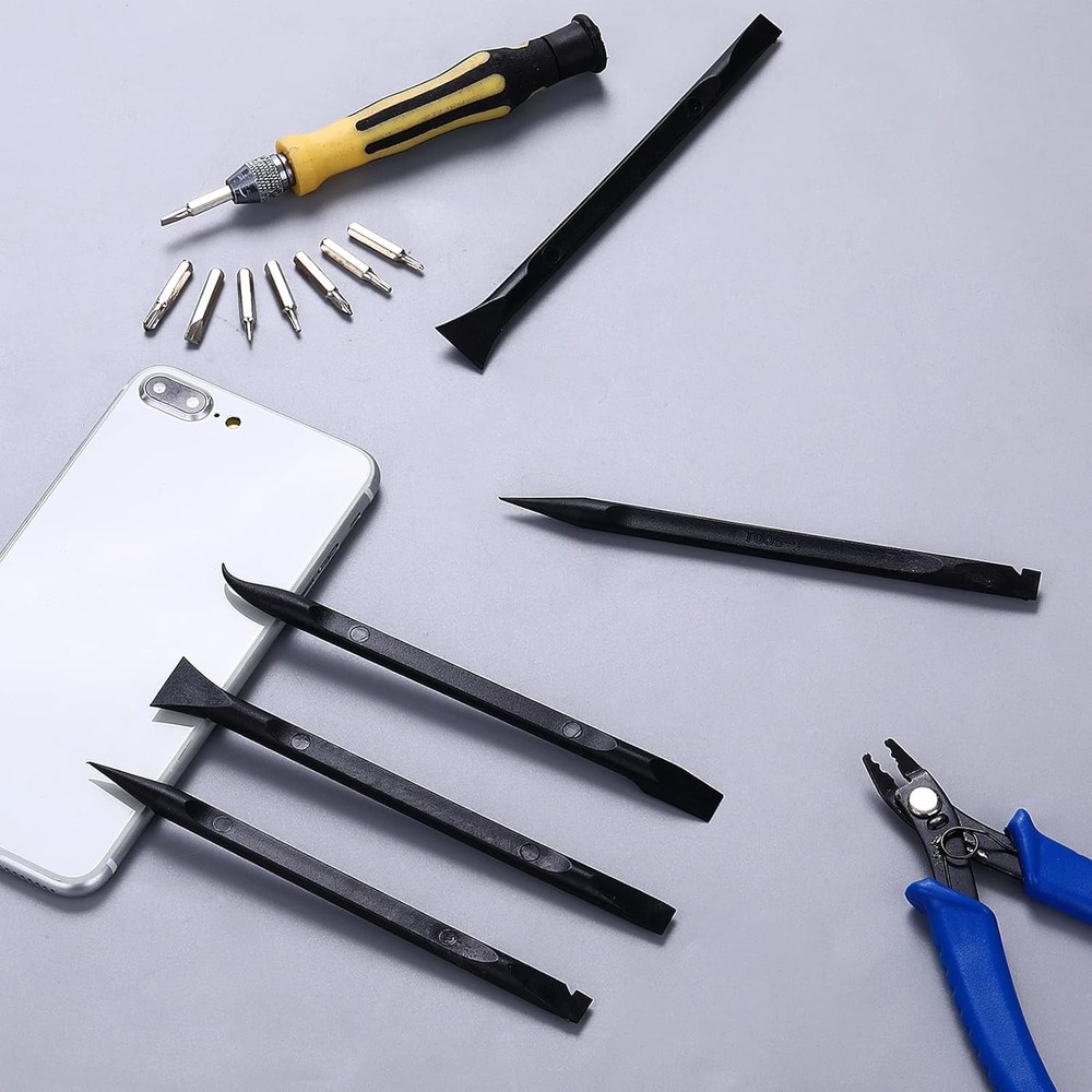 9 Pieces Plastic Scraper Tool Carbon Fiber Multi-Purpose Scratch...