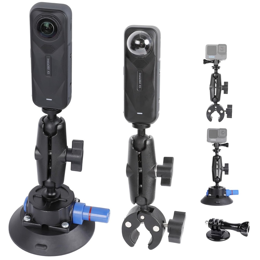 PellKing Camera Air Pump Vacuum Suction Cup Handlebar Mount Kit Compatible...