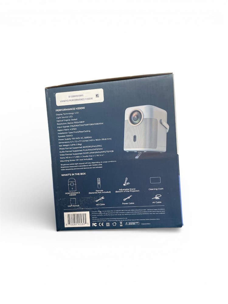 VANKYO Performance H300W smart Full HD Video Projector