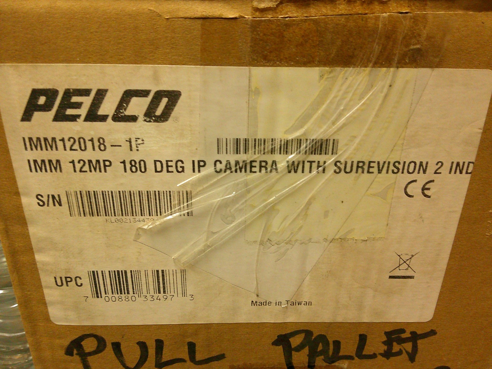 PELCO IMM12018-1P OPTERA, 12MP 180° CAMERA