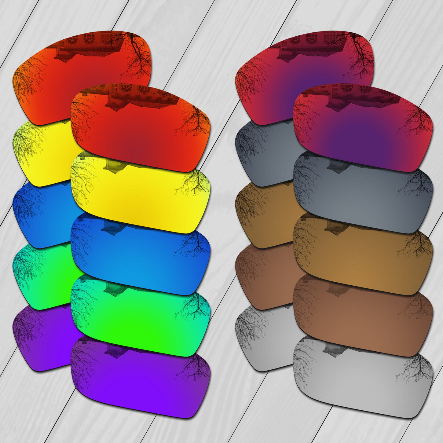 POLARIZED Replacement Lenses For-Oakley Fives Squared 9238 Sunglass Anti-Scratch