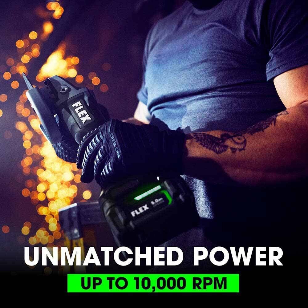 Flex FX3171A-Z 24V 5" Variable Speed Angle Grinder w/ Paddle Switch (Bare Tool)