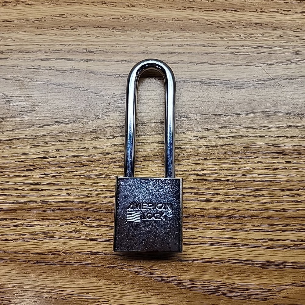 American Lock A5202 Padlock, Keyed Different, Long Shackle, Rectangular Steel