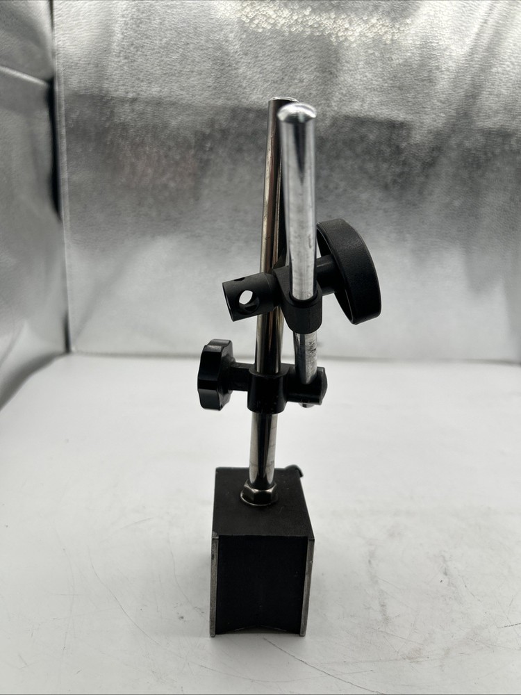 Magnetic Base Stand With Indicator Mount Arm Holder Vintage