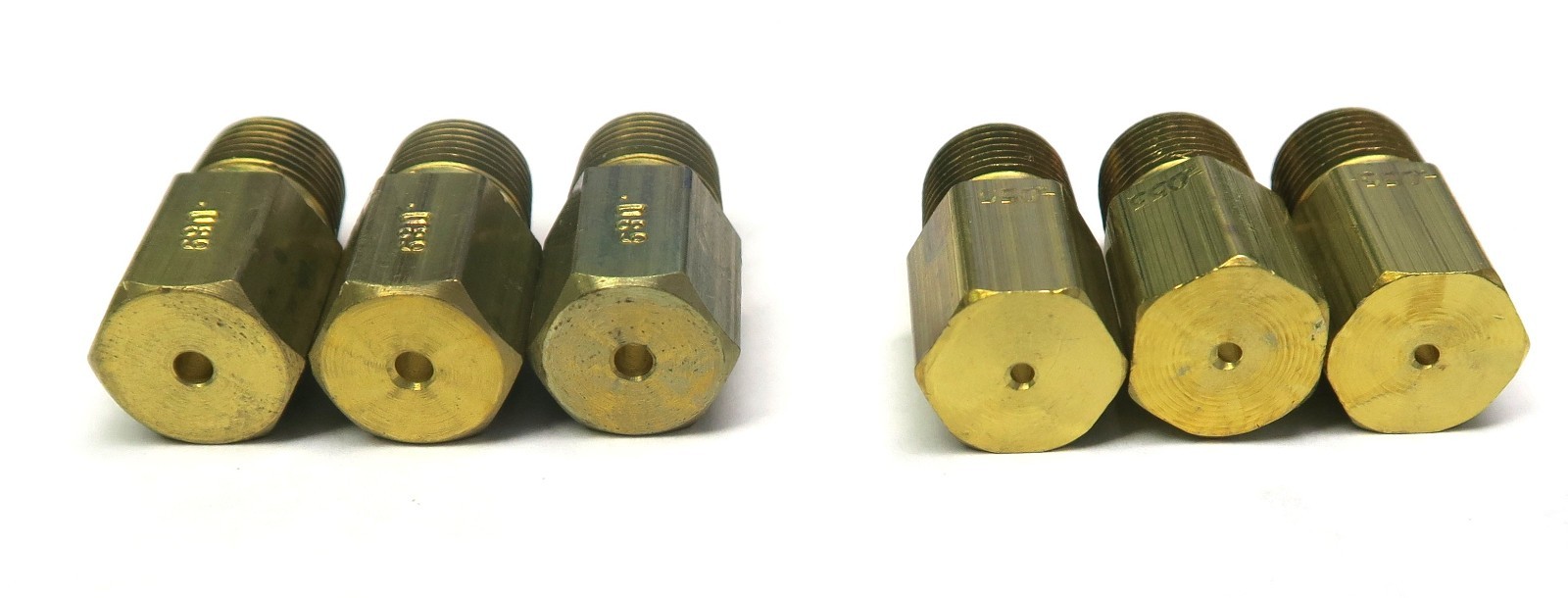 Brass Flare Union Connector Male Coupler (3) .055 & (3) .089 HVAC Fittings Lot