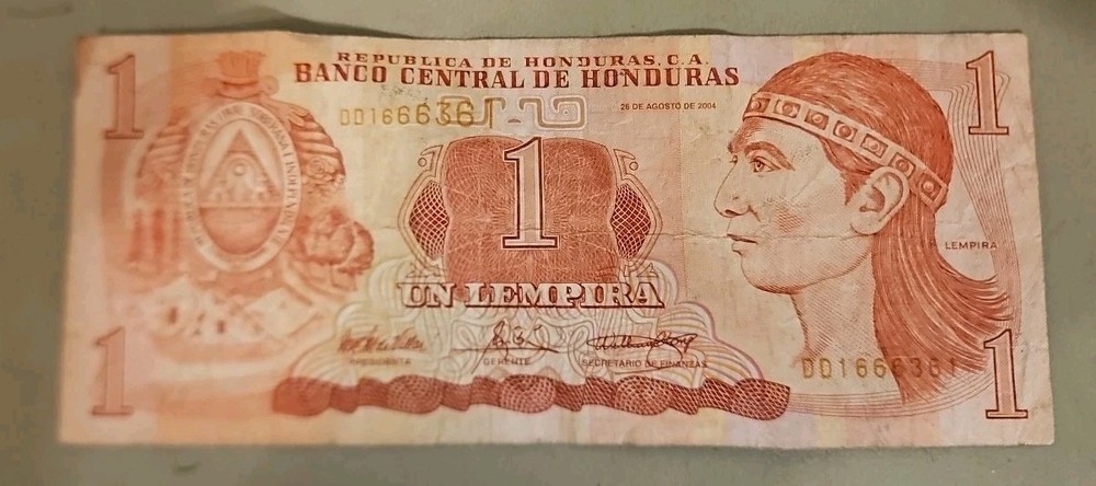 2004 Honduras 1 Lempira Note