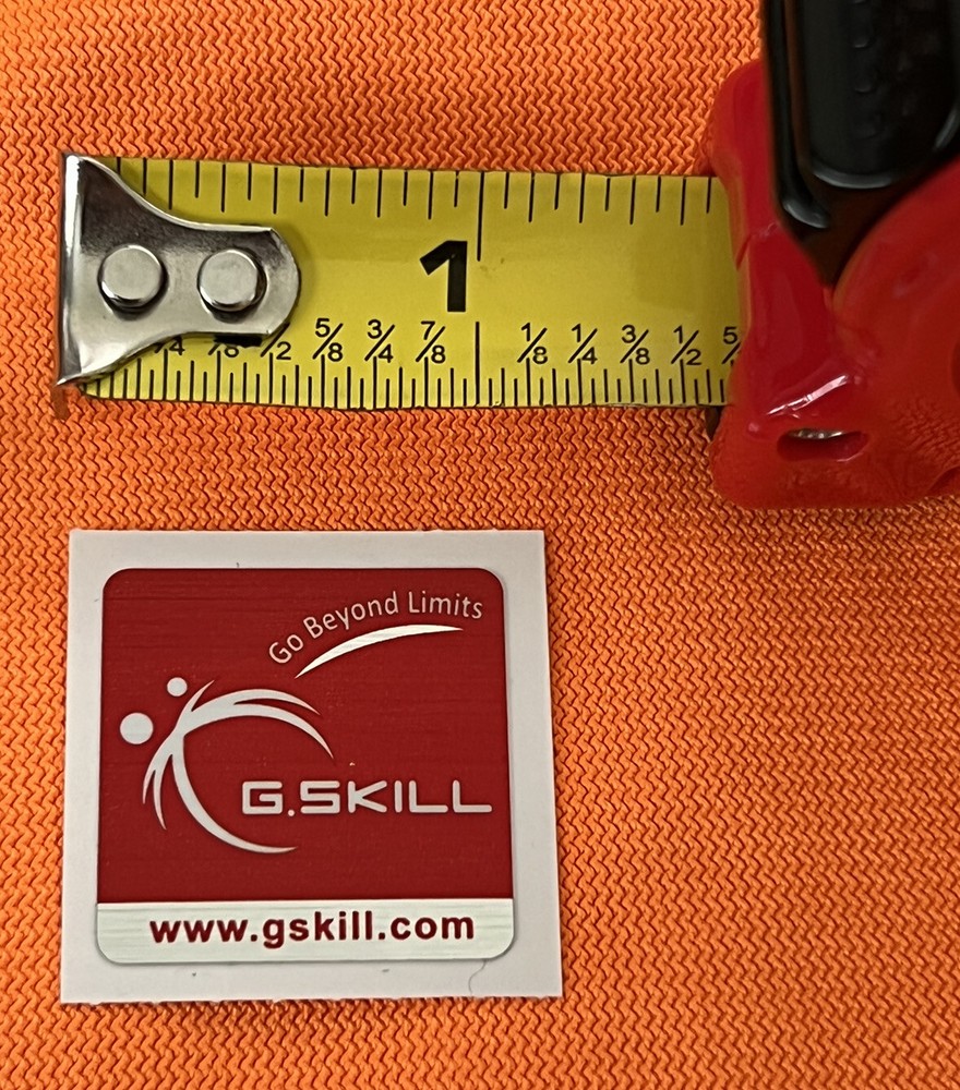 G.SKILL Case Sticker Badge "Go Beyond Limits" - Red RAM Memory GSKILL