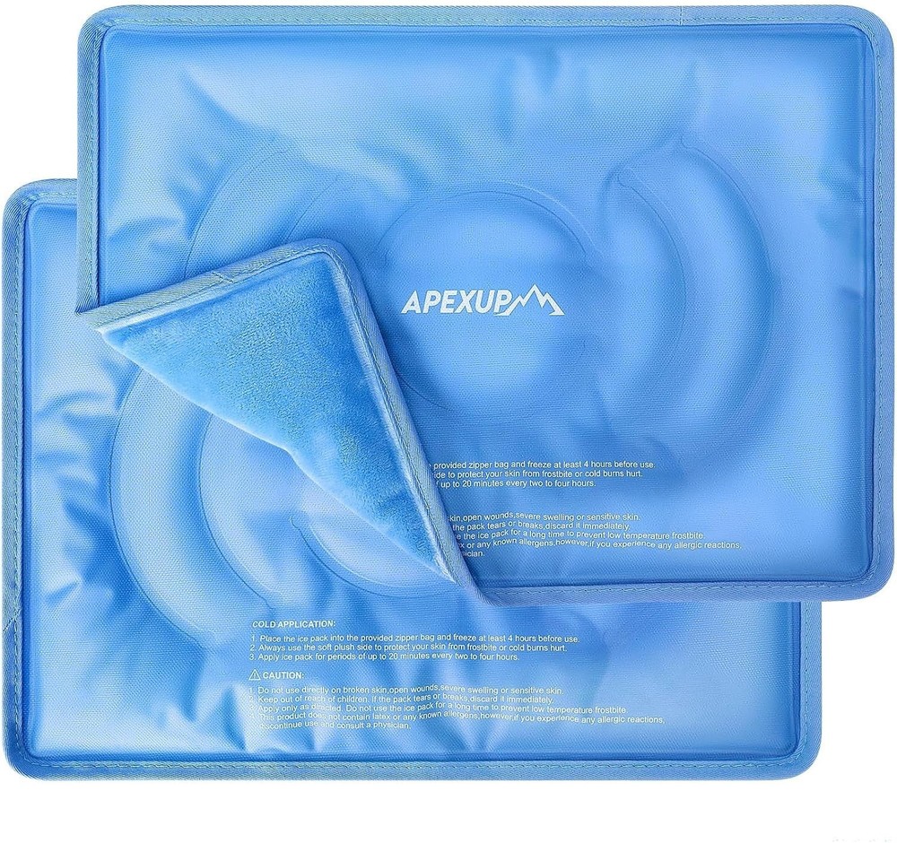 Extra Large Gel Flexible Back Ice for Injuries Reusable Multi Sizes Cold Pack