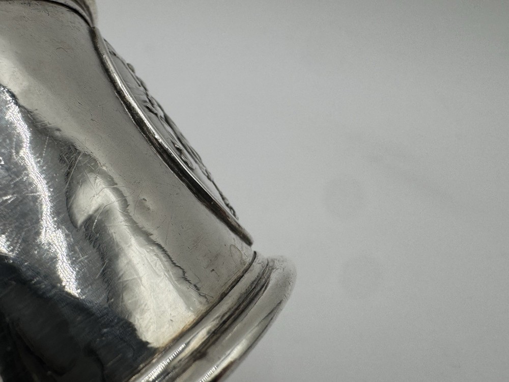 Gorham Sterling Silver Applied Scenery Hammered Napkin Ring