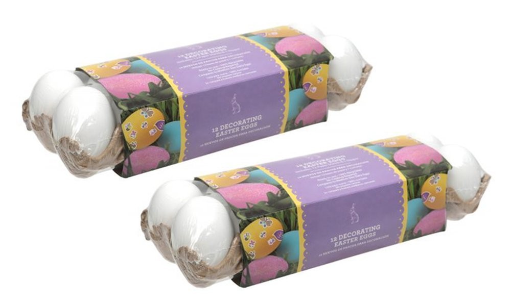 Dyeable Decorating Easter Eggs, 24-Pack